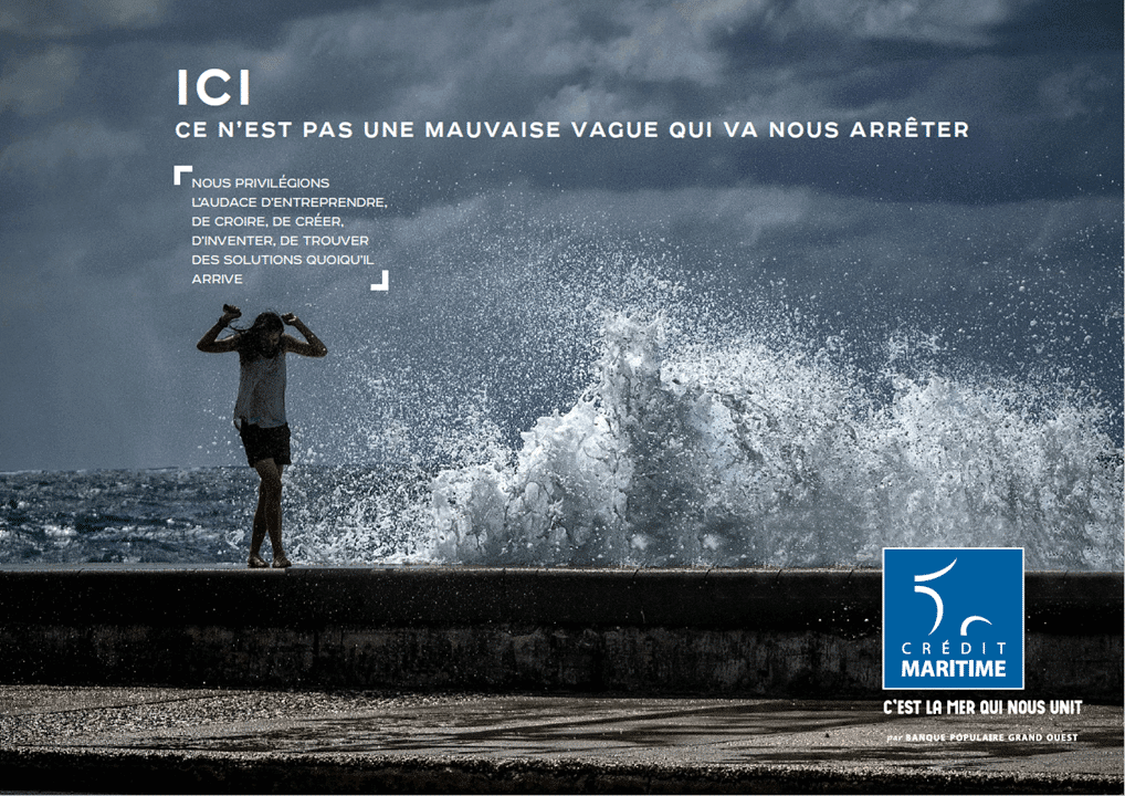 campagne publicitaire 2020 Crédit Maritime Grand Ouest